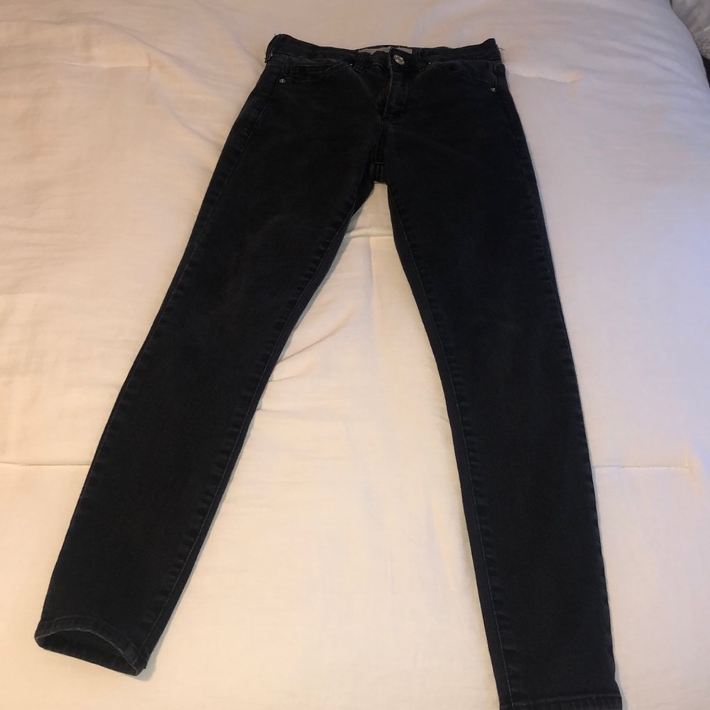 Black top shop jeans